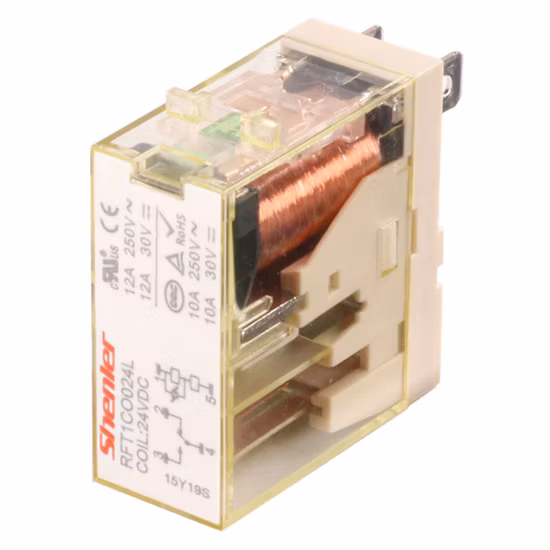 Rft1co024L 1-полюсный 12A 24 В постоянного тока, тонкое реле, мощность 24 В постоянного тока, 8-контактный модуль Lora Dpdt, тестовый набор, модули, интерфейсное реле